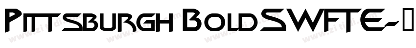 Pittsburgh BoldSWFTE字体转换